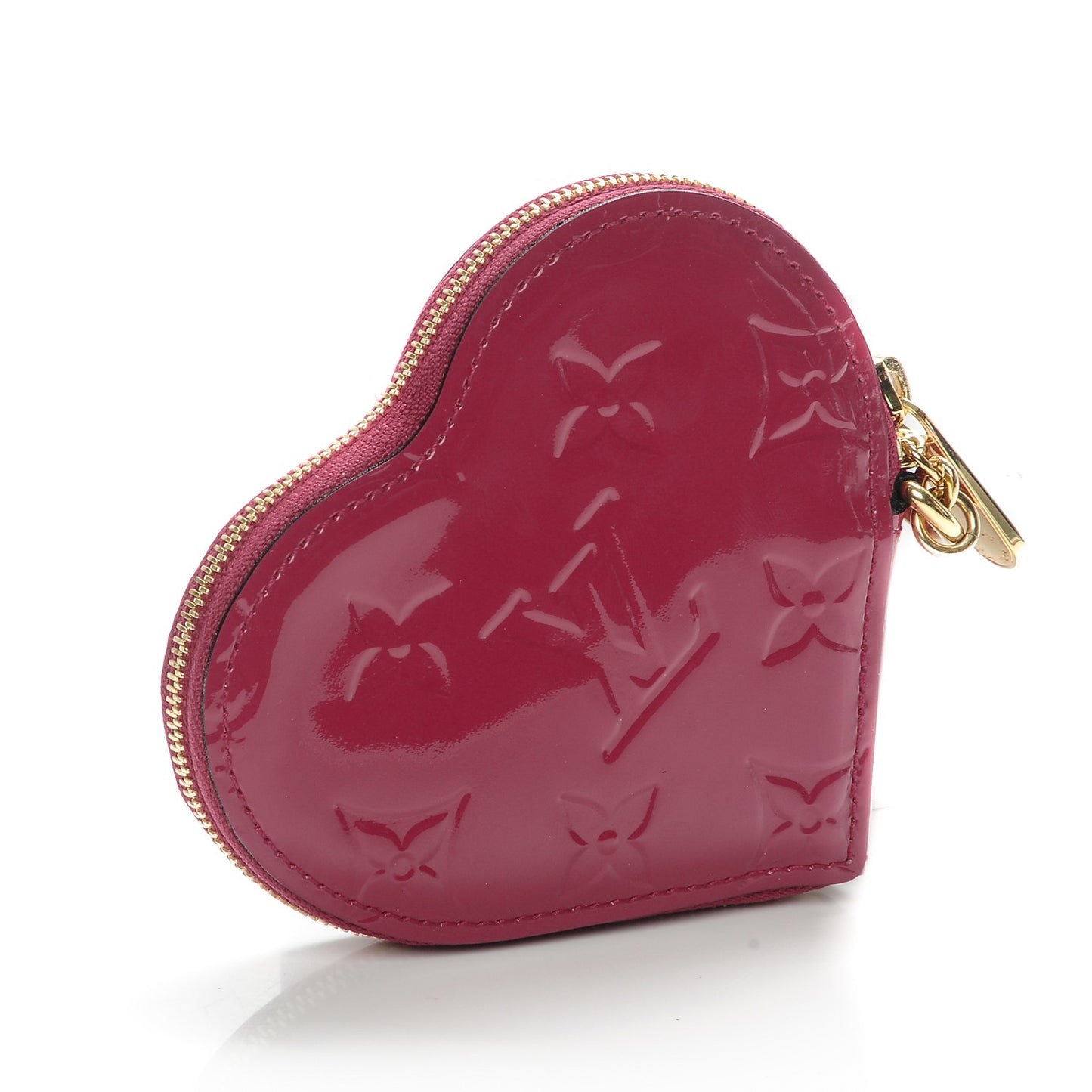 Vernis Heart Coin Purse Rose Indien