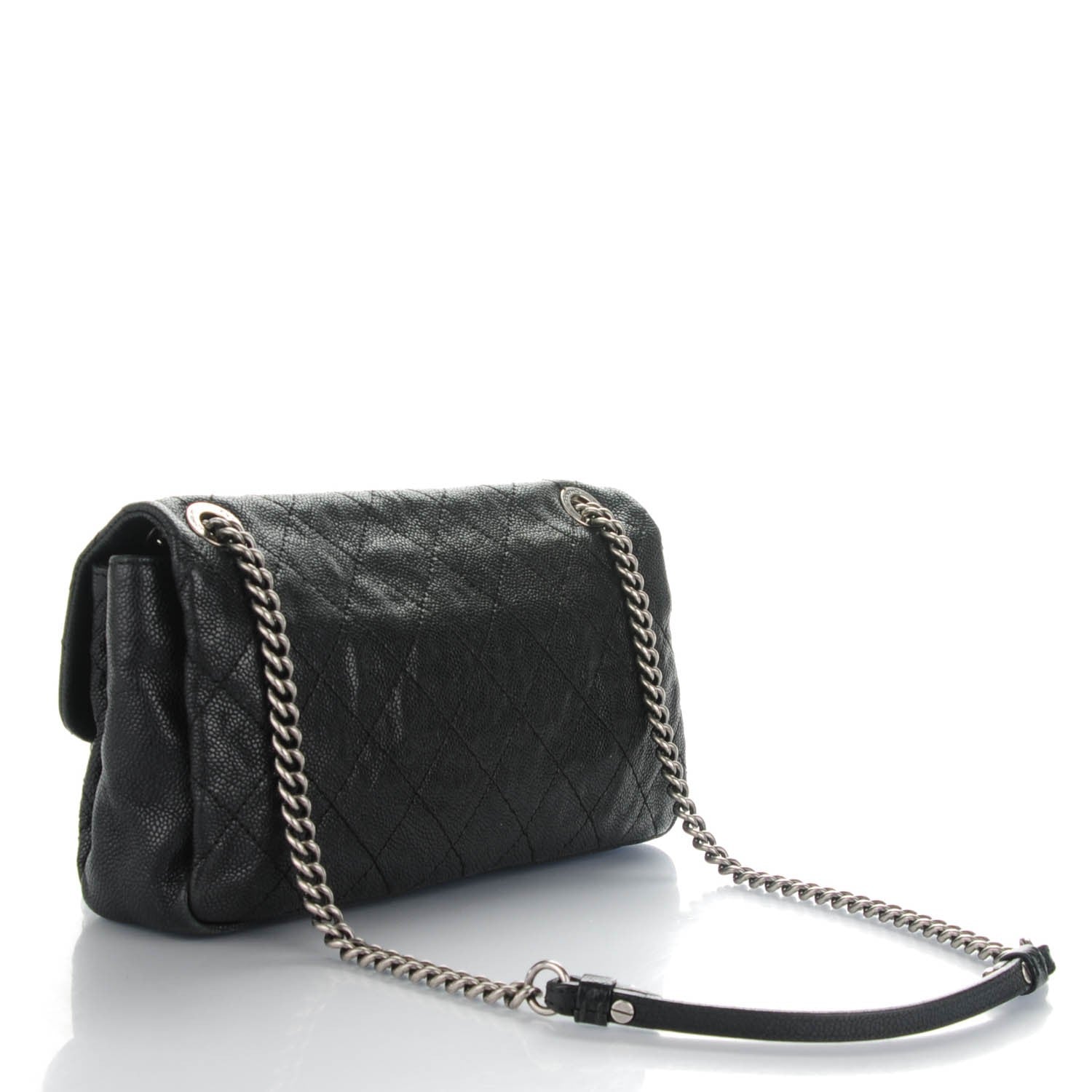 Chanel Caviar Quilted Medium Simply CC Flap Black 3 of 7