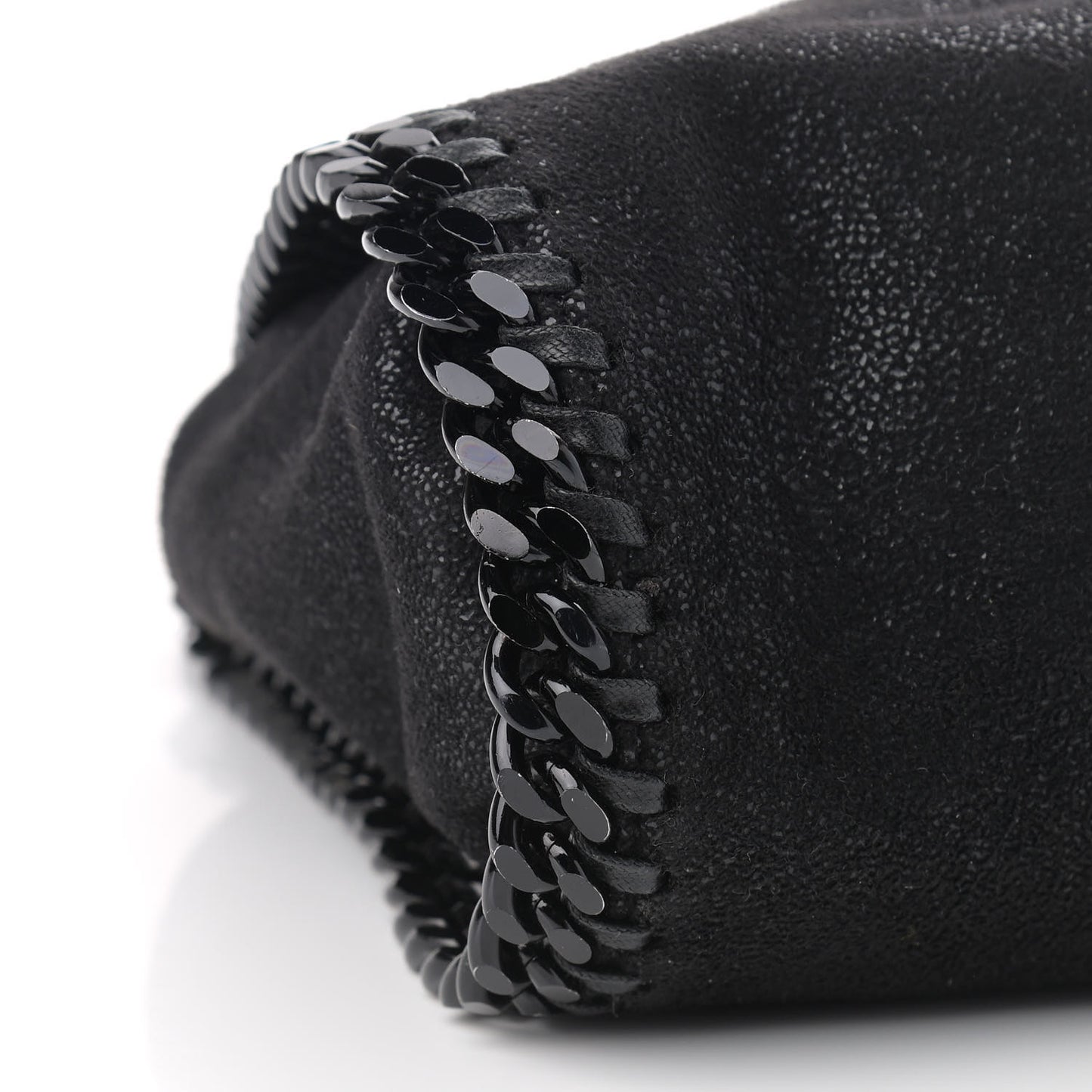 Shaggy Deer Falabella Fold Over Tote Black