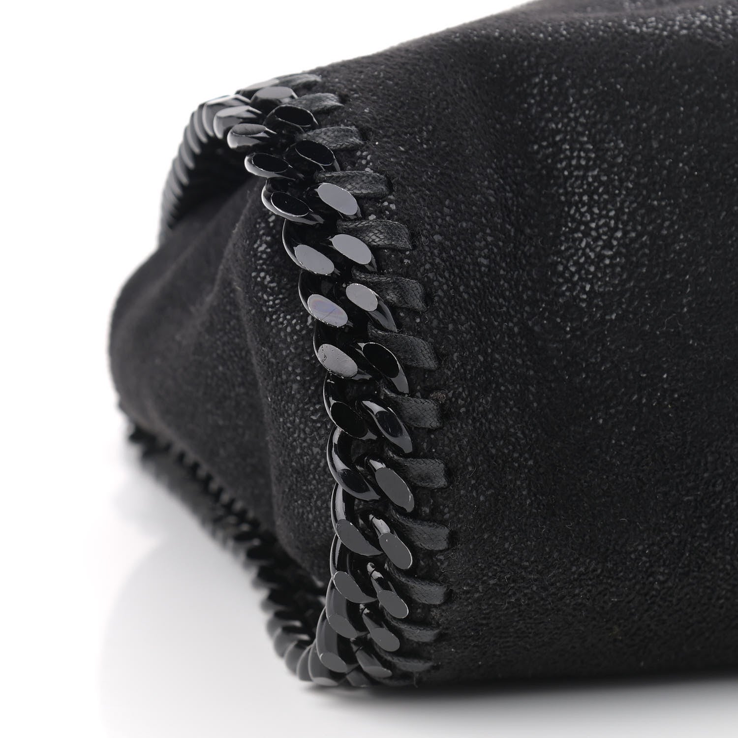 Stella McCartney Shaggy Deer Falabella Fold Over Tote Black 7 of 8