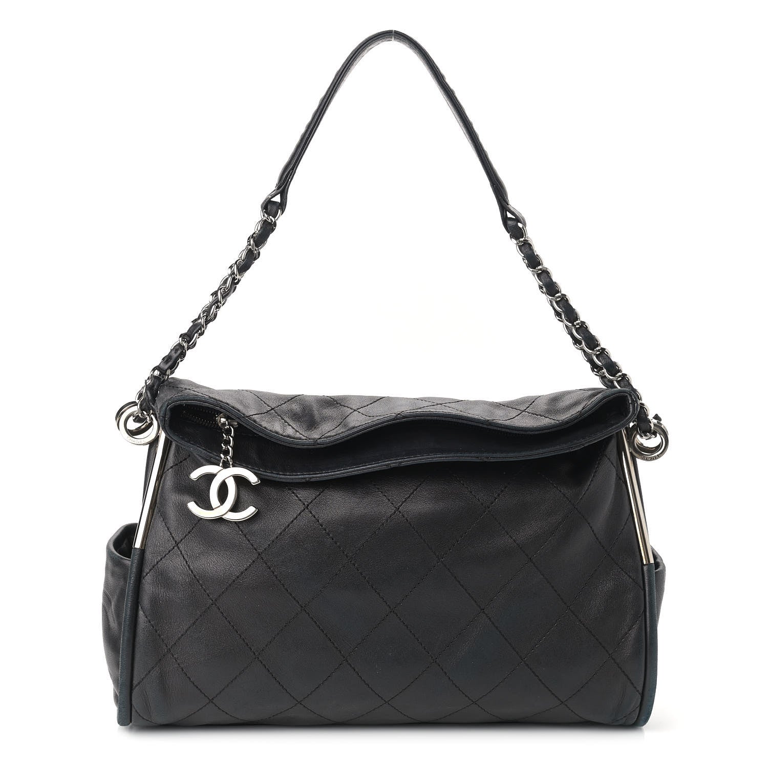 Chanel Lambskin Stitched Medium Ultimate Soft Tote Black 1 of 11