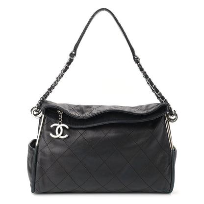 Chanel Lambskin Stitched Medium Ultimate Soft Tote Black 1 of 11