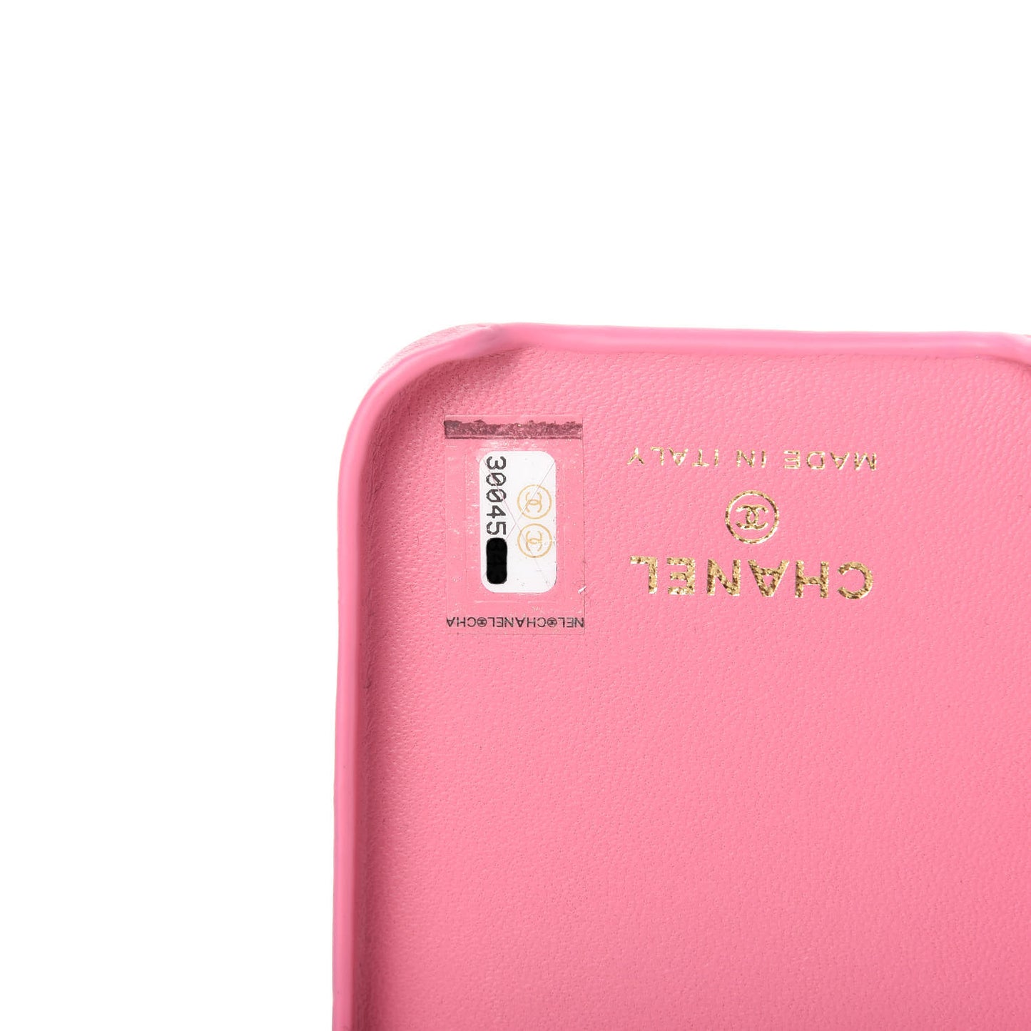 Lambskin Quilted iPhone XII Pro Max Case With Chain Pink
