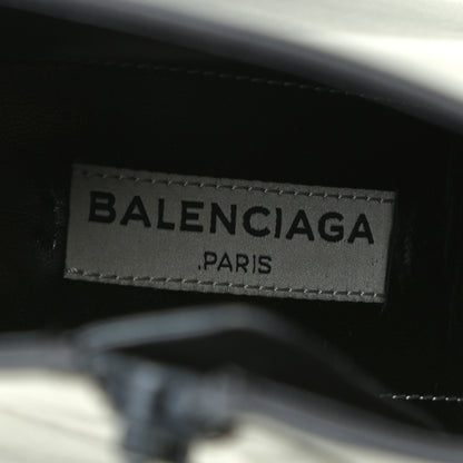 Balenciaga Calkfskin Round Toe Steel Transparent Heel 110mm Booties 39 Asphalte 8 of 8