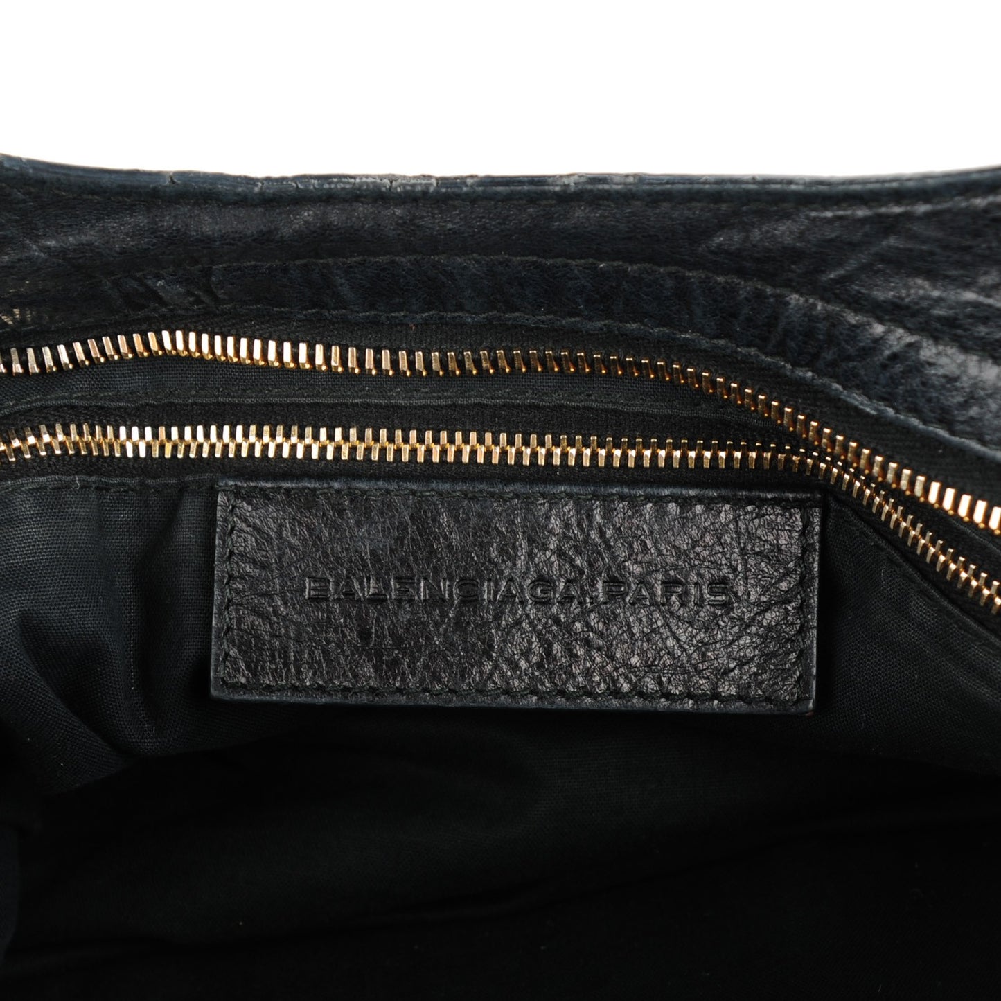 Agneau Canvas Giant 12 Gold Hardware City Black