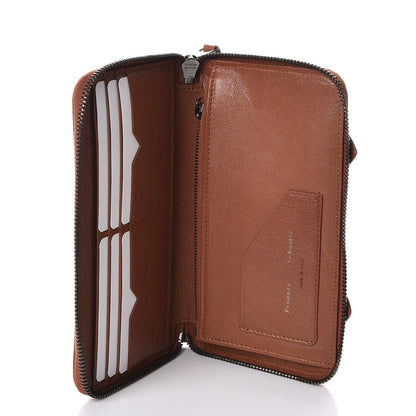 Proenza Schouler Lambskin PS1 Large Zip Around Wallet Saddle 5 of 7