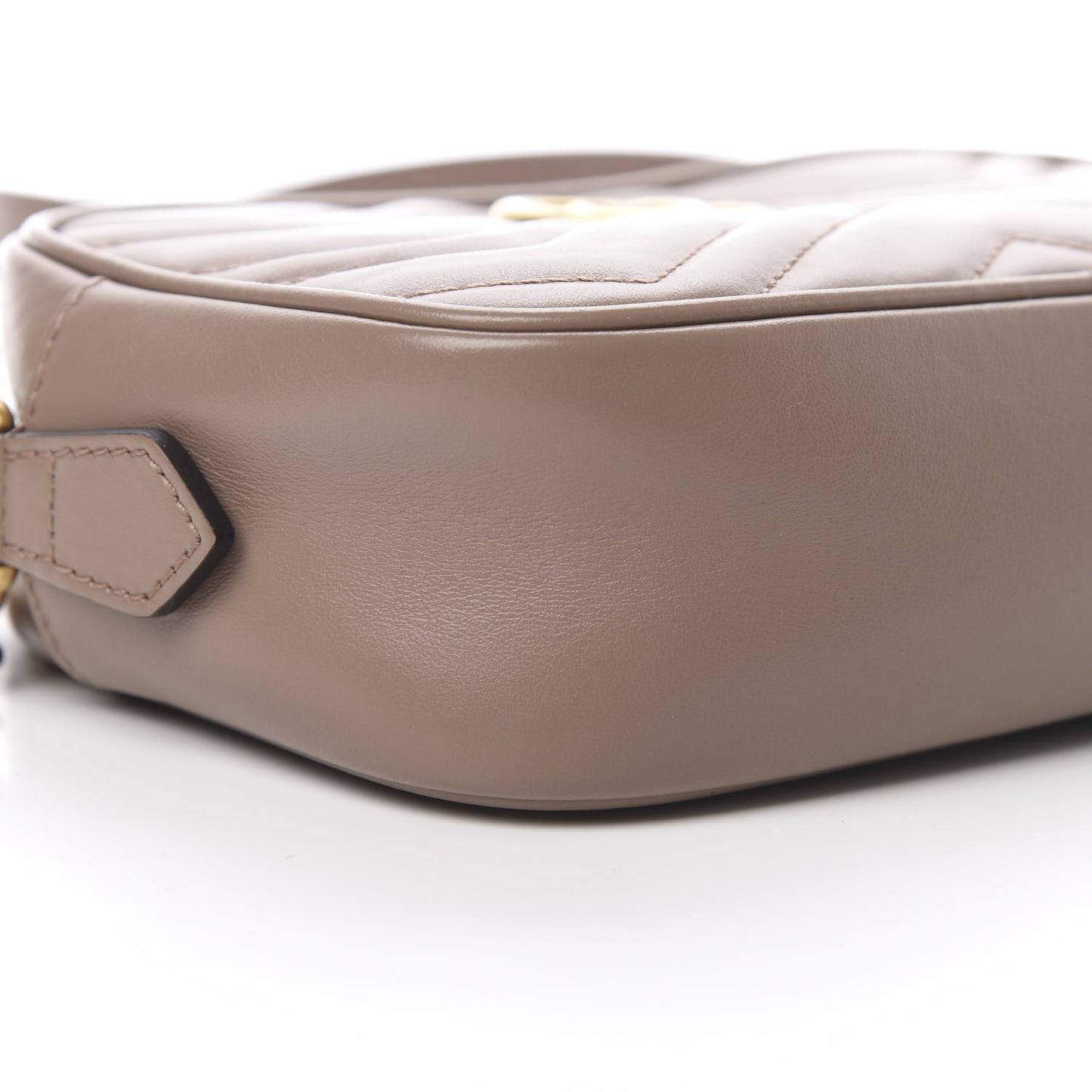 Calfskin Matelasse Mini GG Marmont Chain Shoulder Bag Porcelain Rose