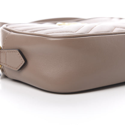 Gucci Calfskin Matelasse Mini GG Marmont Chain Shoulder Bag Porcelain Rose 9 of 15