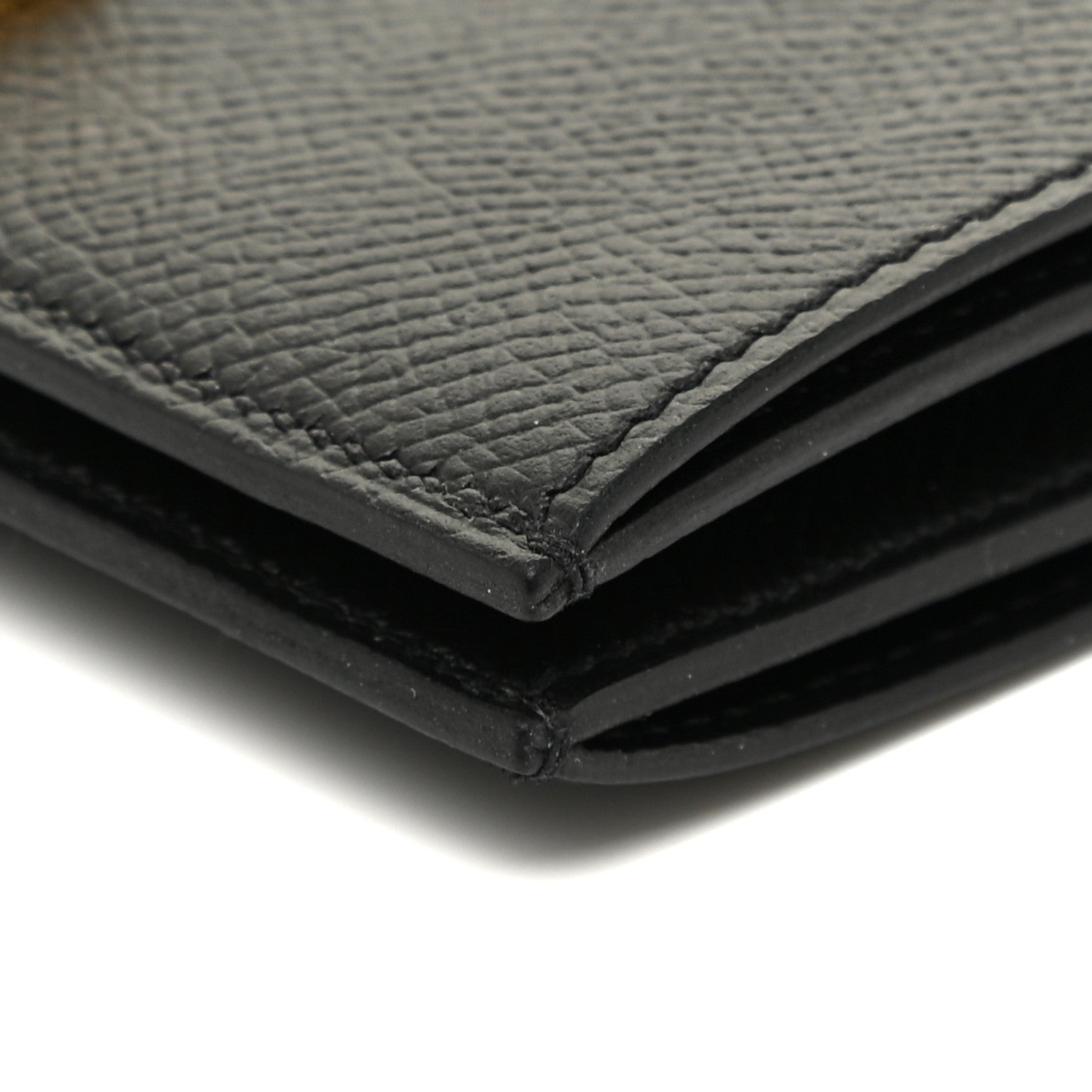 Hermes Epsom Bearn Compact Wallet Black 10 of 11