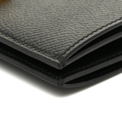 Hermes Epsom Bearn Compact Wallet Black 10 of 11