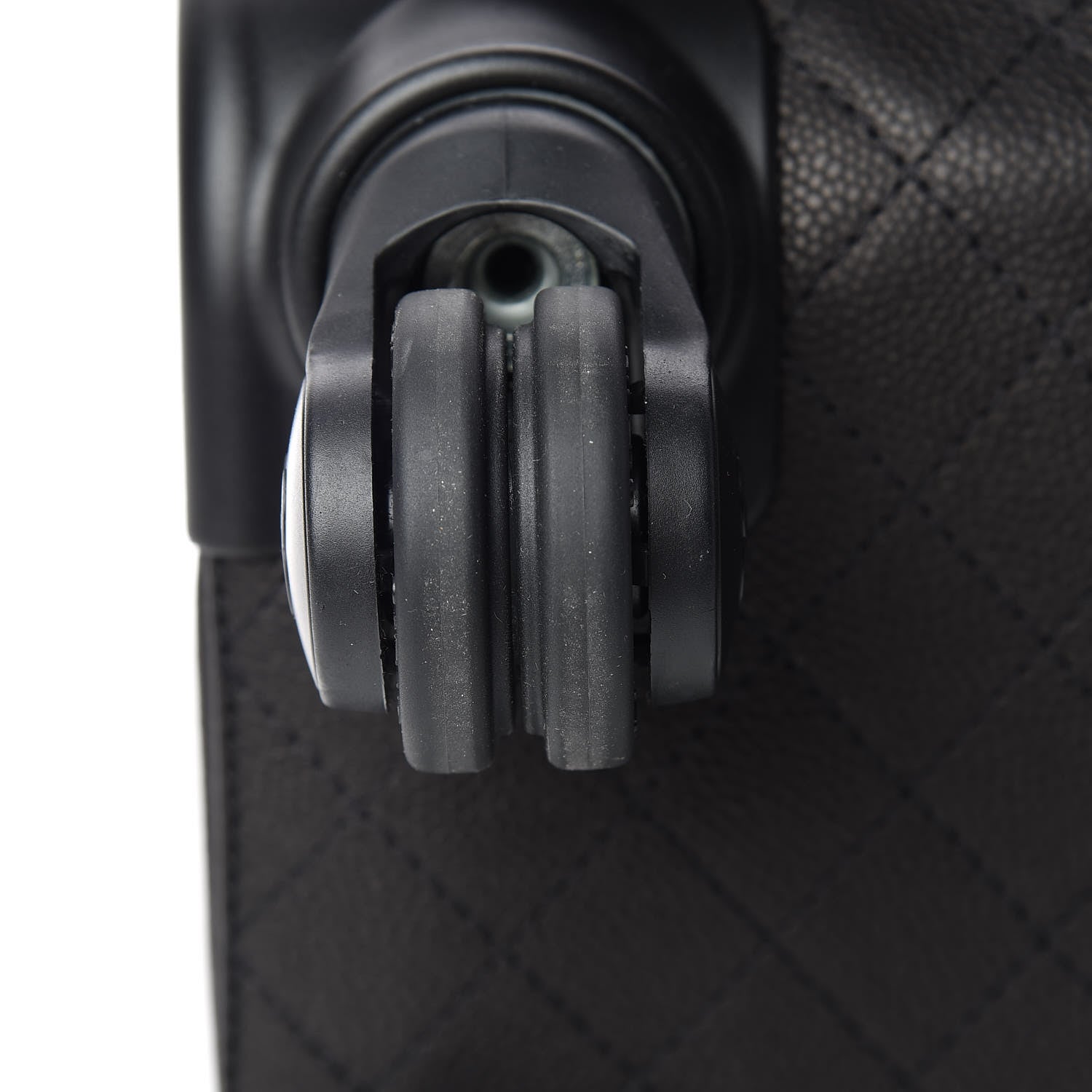 Chanel Caviar Stitched Trolley Rolling Luggage Black 12 of 15