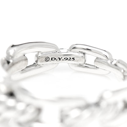 David Yurman Sterling Silver 8mm Wellesley Link Ring 57 8 4 of 5