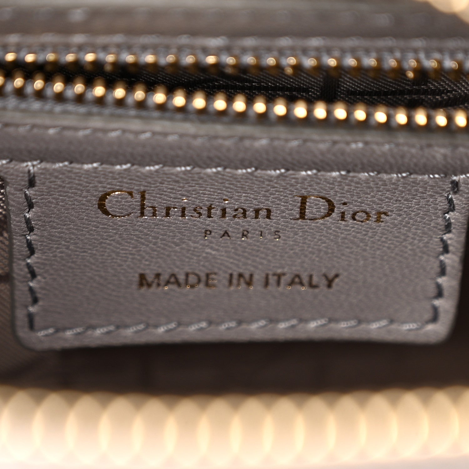 Christian Dior Lambskin Cannage Medium Lady Dior Grey 6 of 10