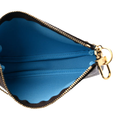 Louis Vuitton Monogram 2022 Christmas Animation Tokyo Mini Pochette Accessories Blue 5 of 9