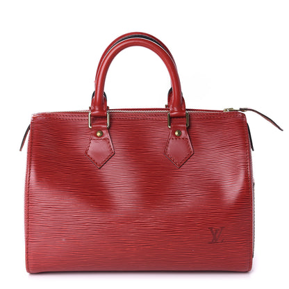 Louis Vuitton Epi Speedy 25 Castillan Red 1 of 12