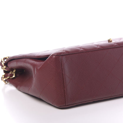 Chanel Caviar Quilted Maxi Single Flap Red 8 of 10