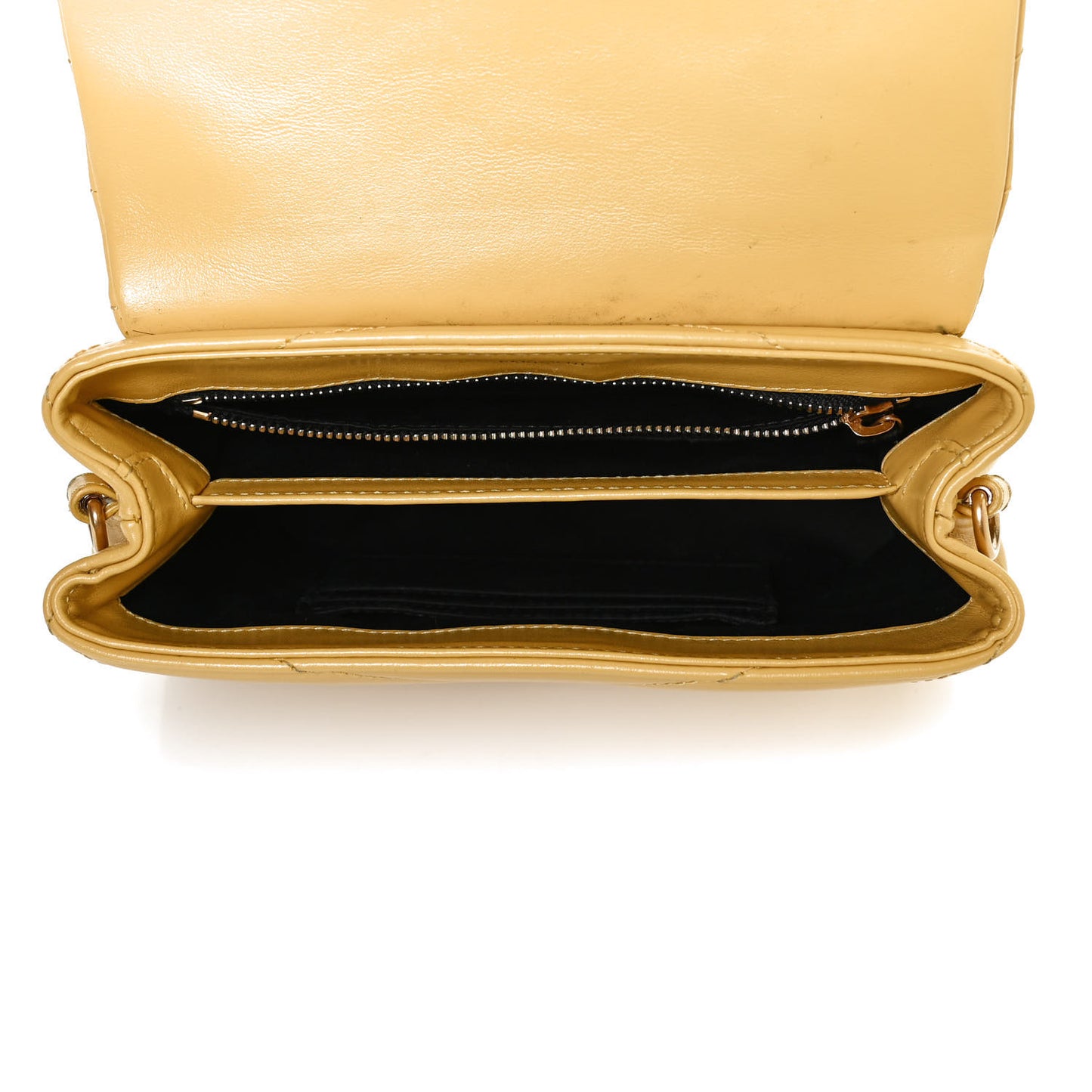 Calfskin Y Quilted Monogram Toy Loulou Crossbody Bag Sunflower