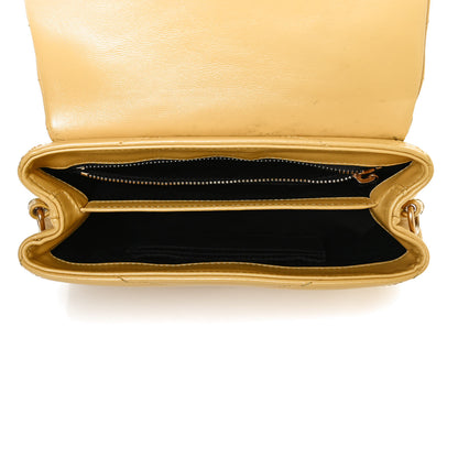 Saint Laurent Calfskin Y Quilted Monogram Toy Loulou Crossbody Bag Sunflower 5 of 11
