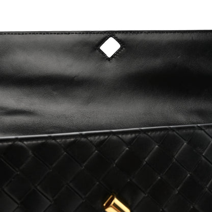 Bottega Veneta Nappa Intrecciato Long Andiamo Top Handle Clutch Black 8 of 10
