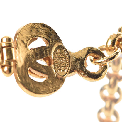 Chanel CC Pendant Necklace Gold 6 of 7