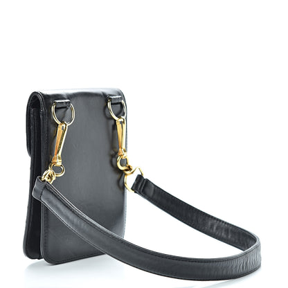 Chanel Lambskin Stitched Waist Belt Bag 70 28 Black 3 of 18