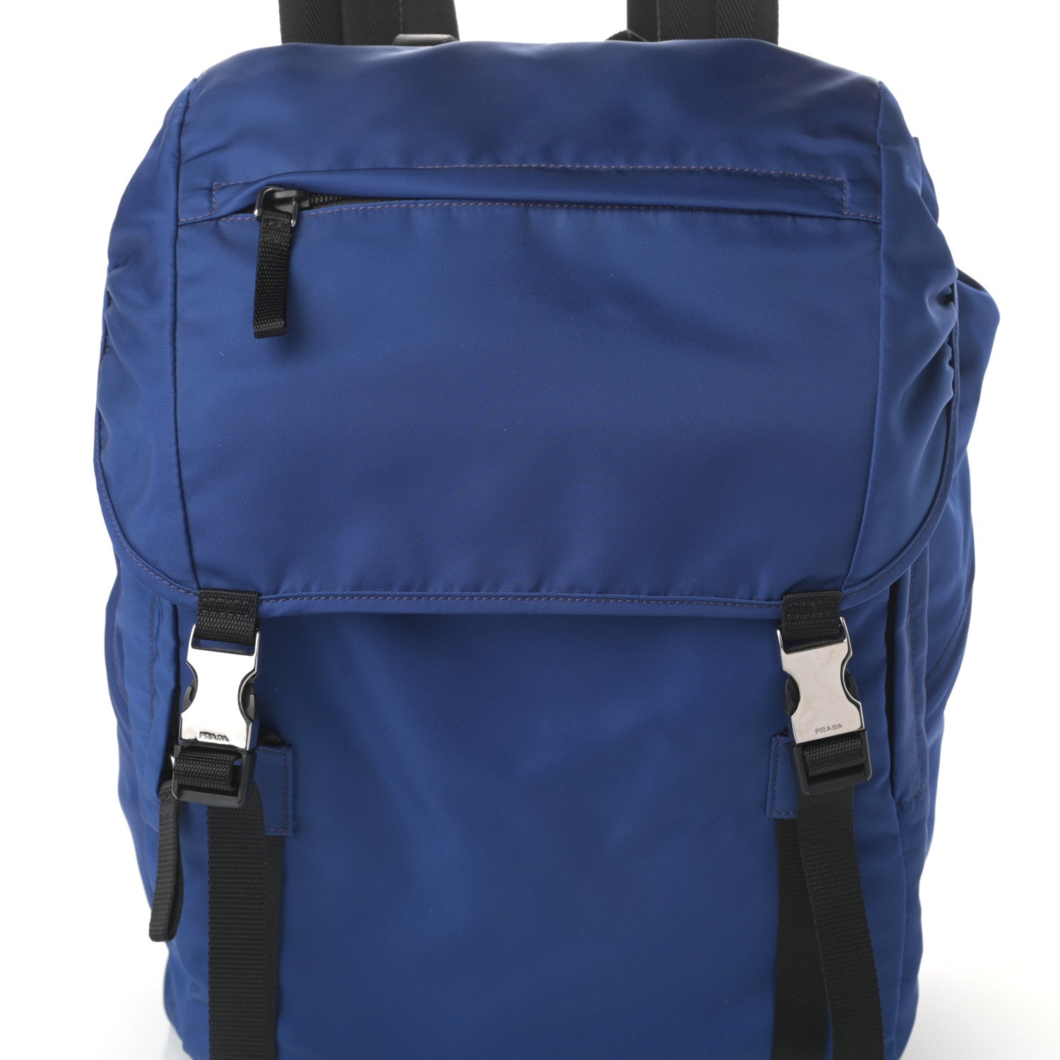 Prada Tessuto Nylon Double Buckle Backpack Royal 7 of 9