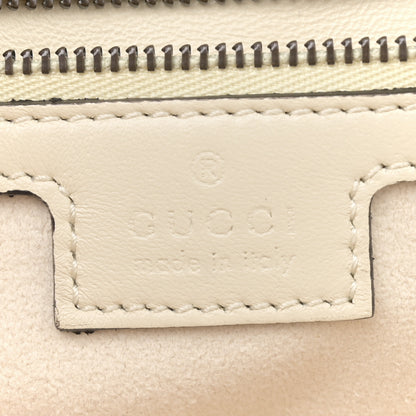 Gucci Calfskin Matelasse Double G Studs Small Torchon GG Marmont Shoulder Bag Mystic White 6 of 10