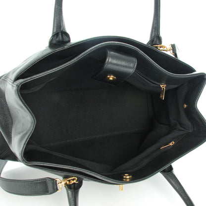 Chanel Calfskin Cerf Executive Shopper Tote Black 5 of 7