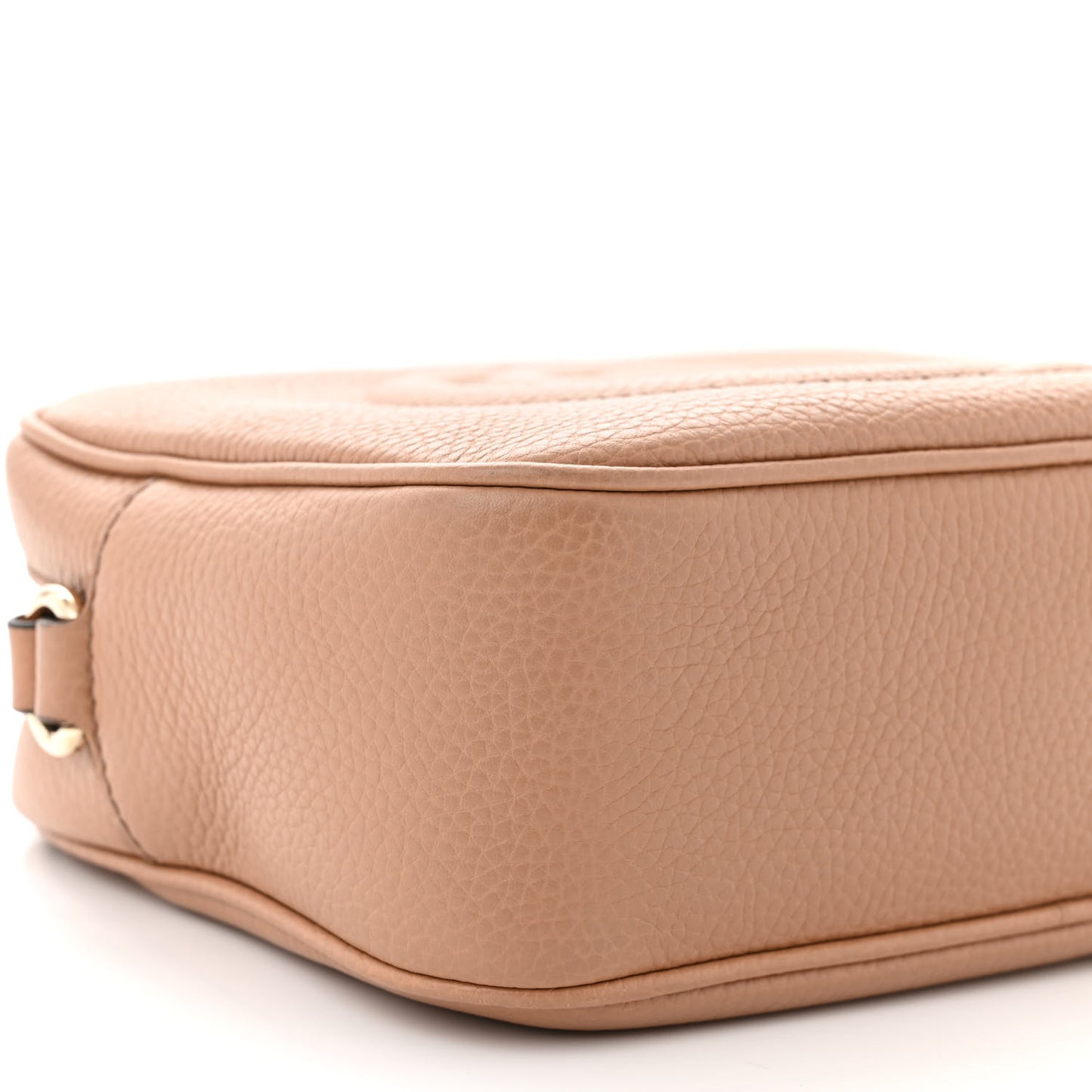 Pebbled Calfskin Small Soho Disco Bag Camelia