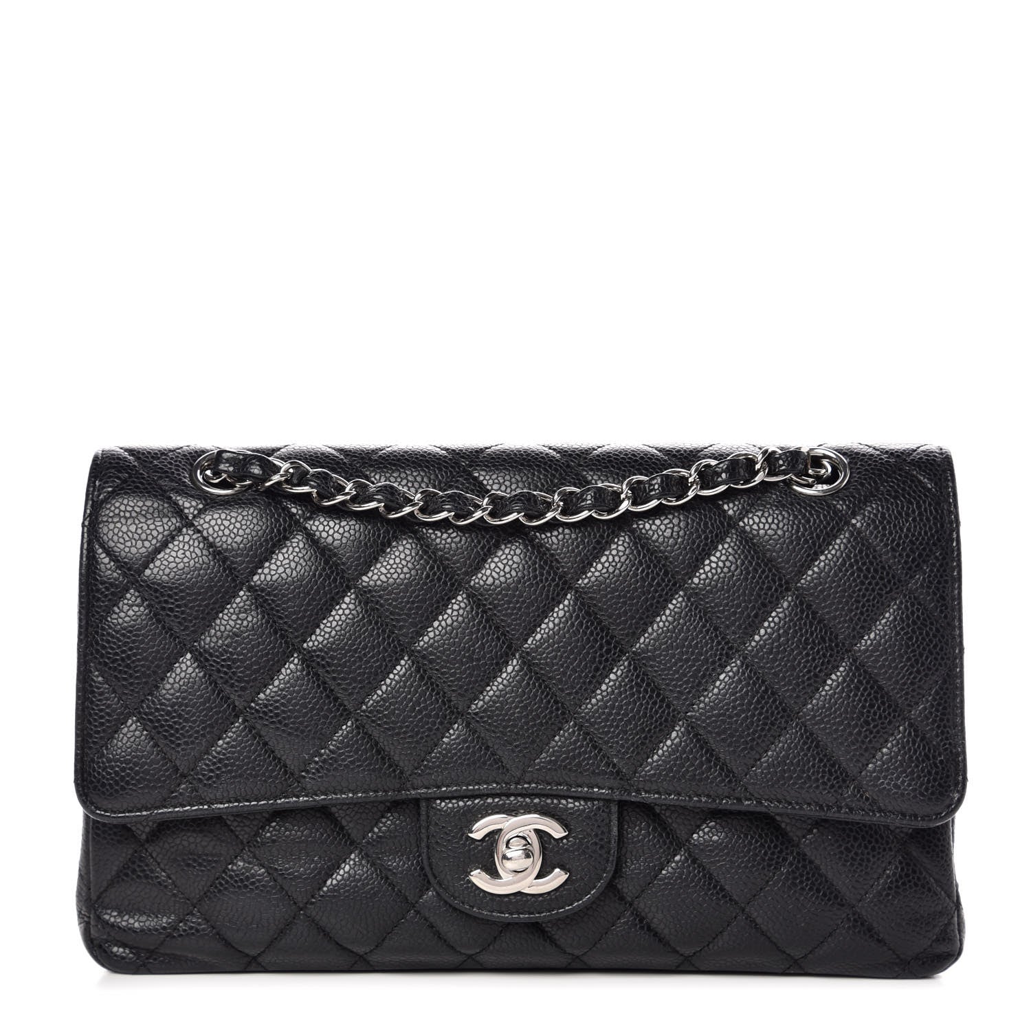 Chanel Caviar Quilted Medium Double Flap Black 1 of 11