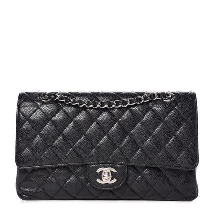 Chanel Caviar Quilted Medium Double Flap Black 1 of 11