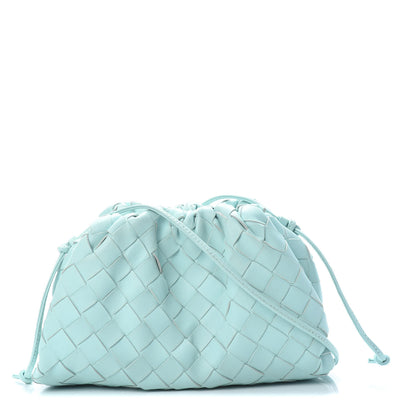 Bottega Veneta Nappa Intrecciato The Mini Pouch Topazio Silver 1 of 11