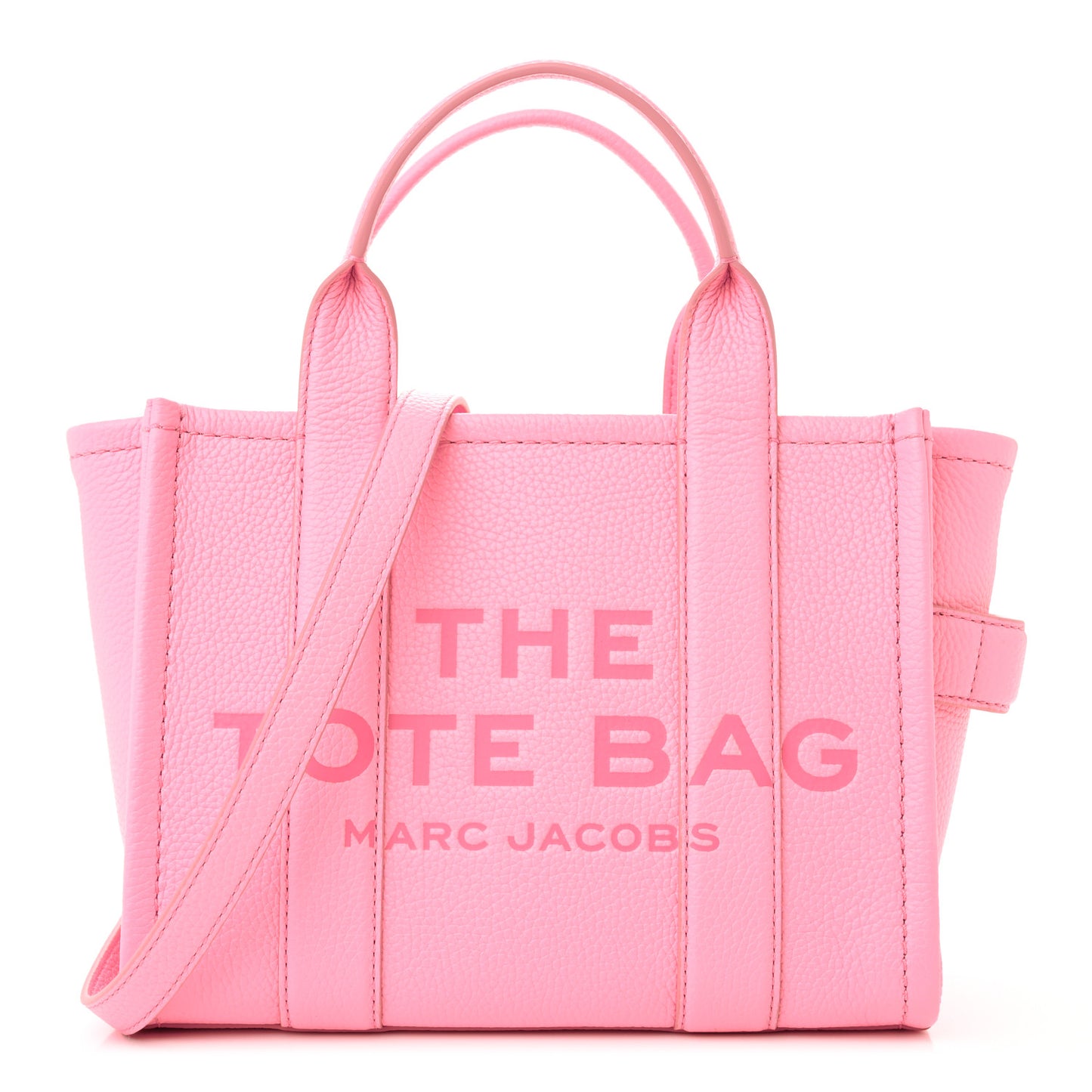 Grained Calfskin Small The Tote Bag Candy Pink