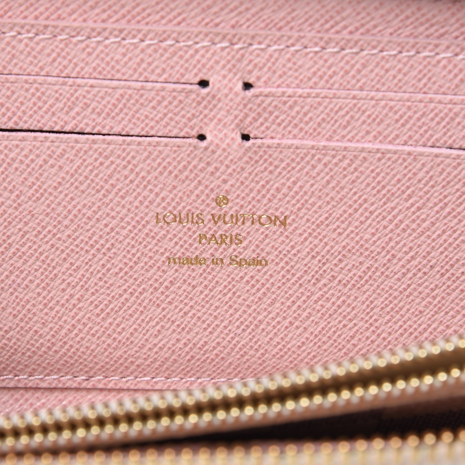 Louis Vuitton Damier Azur Clemence Wallet Rose Ballerine 6 of 9