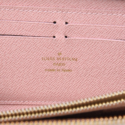 Louis Vuitton Damier Azur Clemence Wallet Rose Ballerine 6 of 9