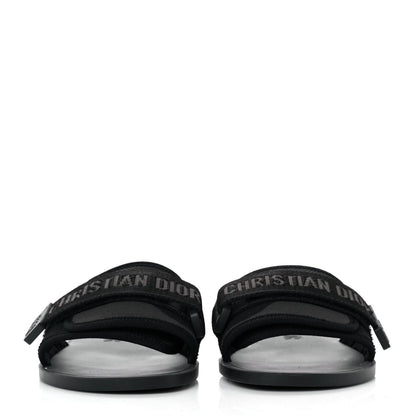 Christian Dior Technical Stretch Fabric Camouflage Dio(r)evolution Slide Sandals 35 Black Military 2 of 8