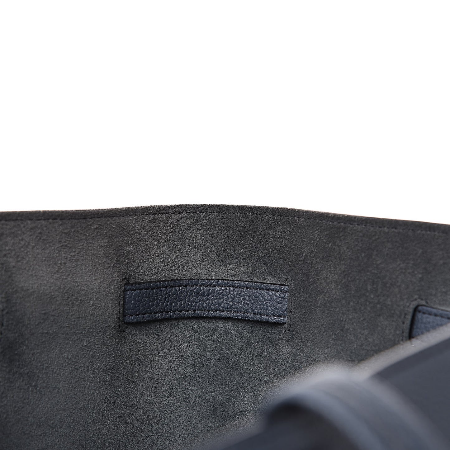 Soft Grained Calfskin Small Belt Cabas Dark Sea