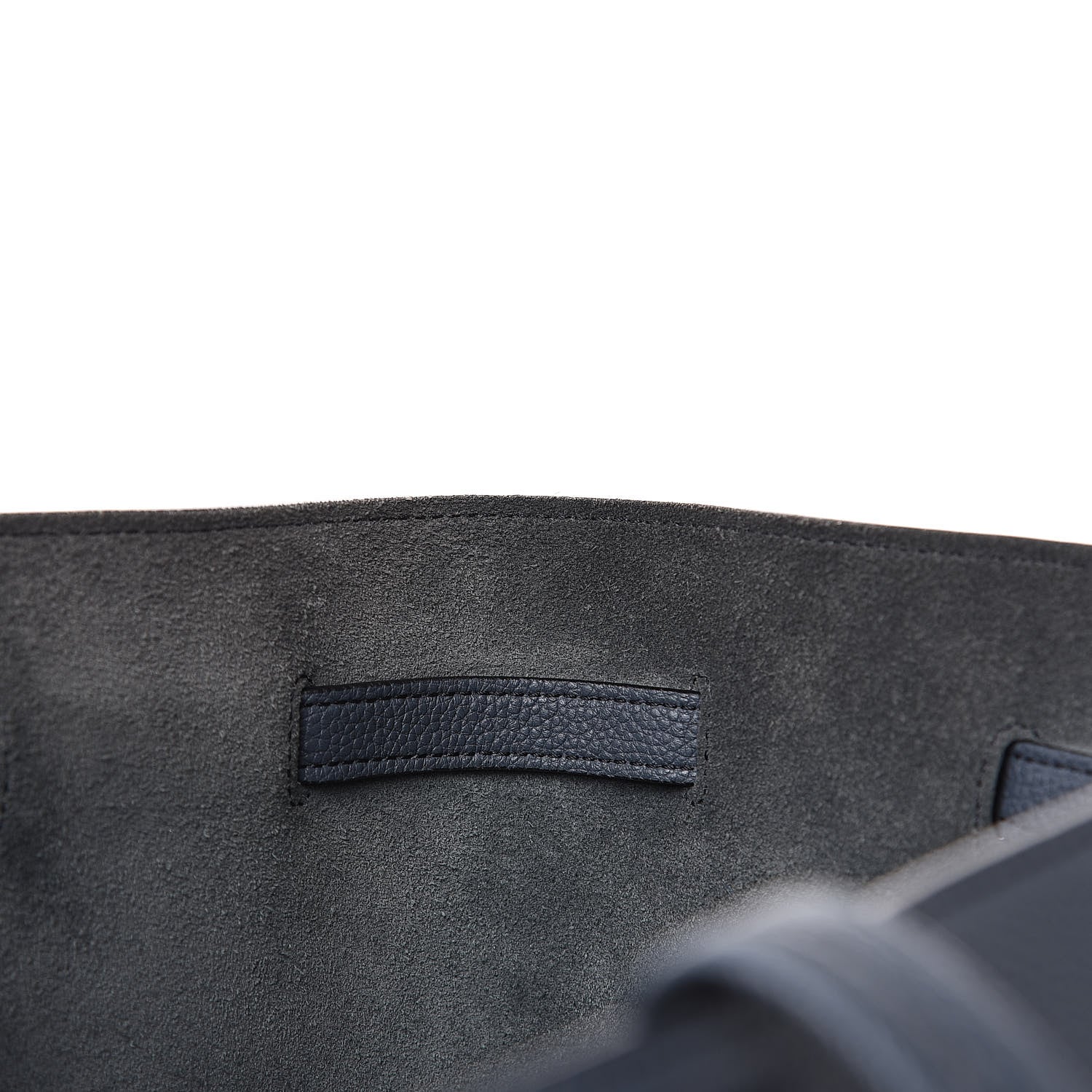 Celine Soft Grained Calfskin Small Belt Cabas Dark Sea 10 of 10