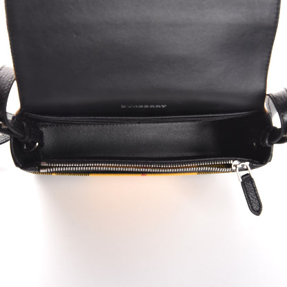 Burberry House Check Tartan Mix Hampshire Crossbody Antique Yellow Black 5 of 7