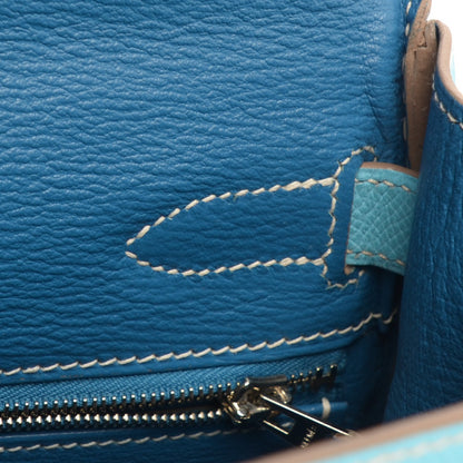 Hermes Epsom Candy Kelly Retourne 32 Celeste Mykonos 5 of 26