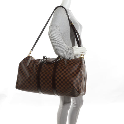 Louis Vuitton Damier Ebene Keepall Bandouliere 55 2 of 7