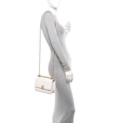 Chanel Calfskin Quilted Perfect Fit Flap White 3 of 9