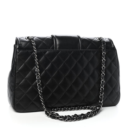 Chanel Lambskin Quilted Elementary Chic Flap Black 2 of 9
