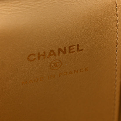 Chanel Lambskin Quilted Pearl Crush Mini Vanity Case With Chain Light Blue 5 of 9