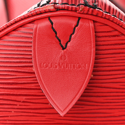 Louis Vuitton Epi Speedy 40 Castillan Red 6 of 15