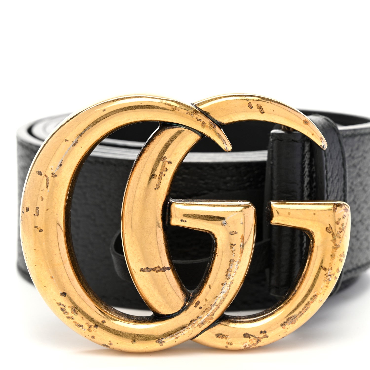 Gucci Textured Calfskin Double G 40mm Belt 95 38 Black 7 of 8