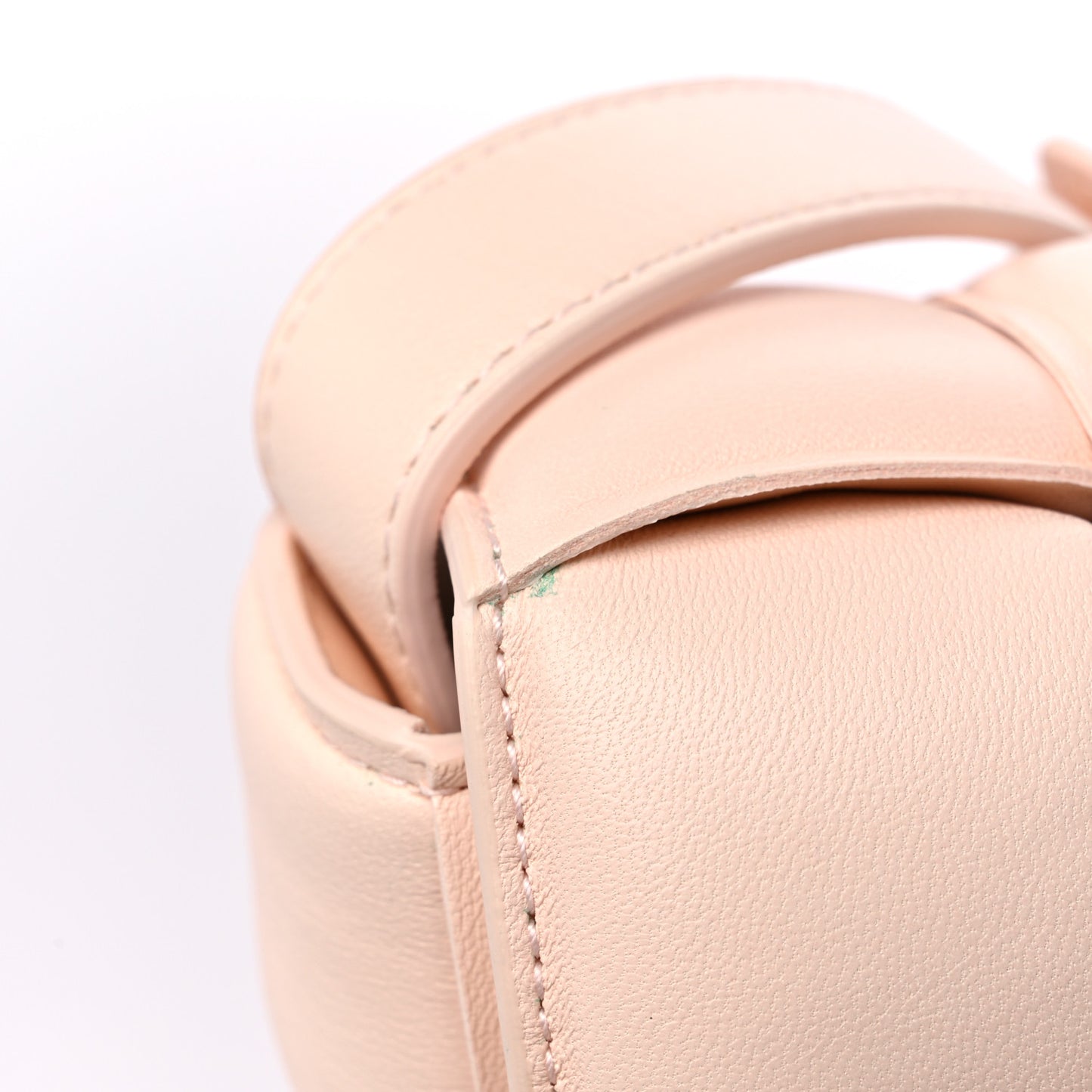 Nappa Maxi Intreccio Padded Cassette Crossbody Bag Melon Washed