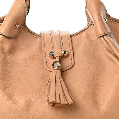 Gucci Pebbled Calfskin Medium Marrakech Shoulder Bag Beige 11 of 11