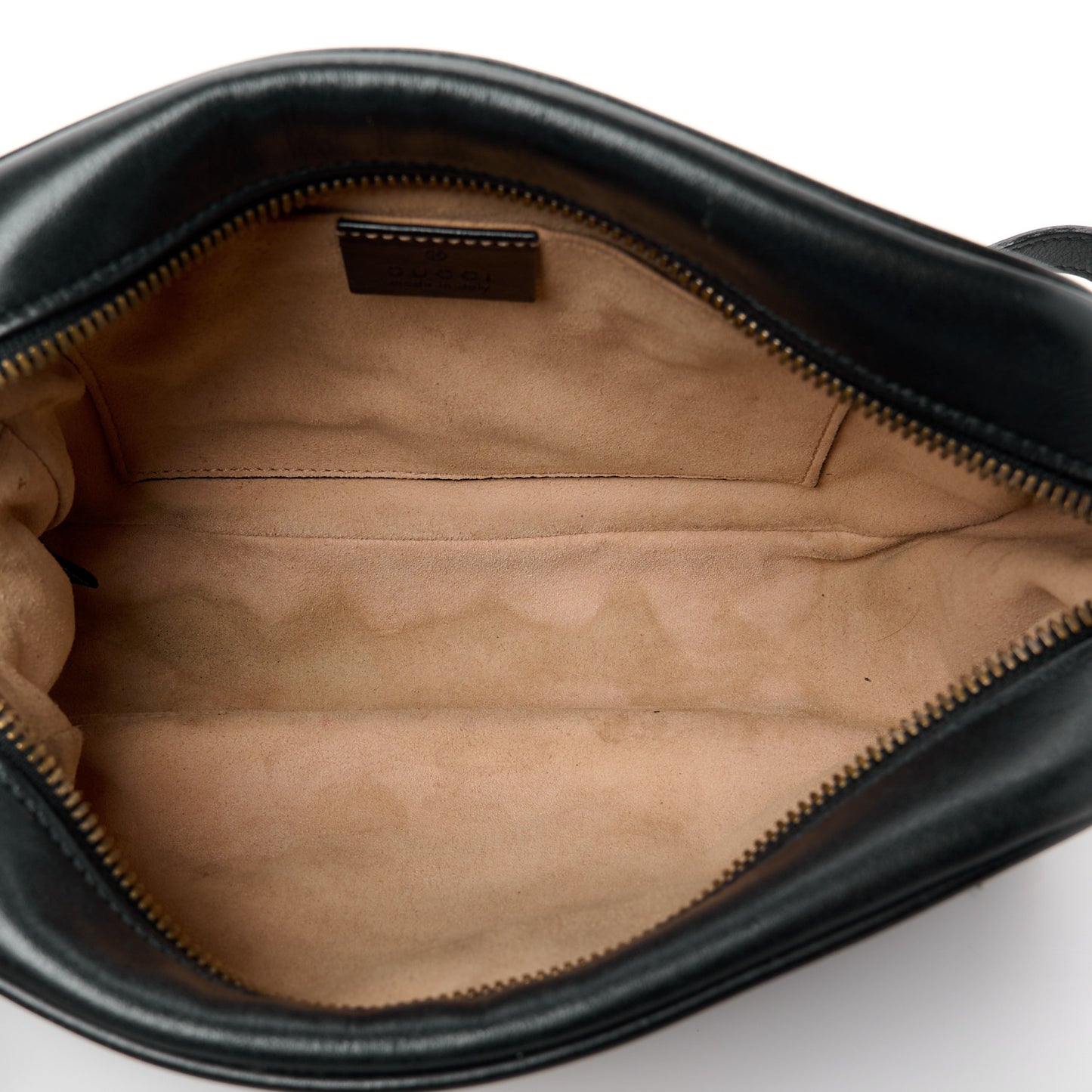 Calfskin Matelasse Small GG Marmont Chain Shoulder Bag Black