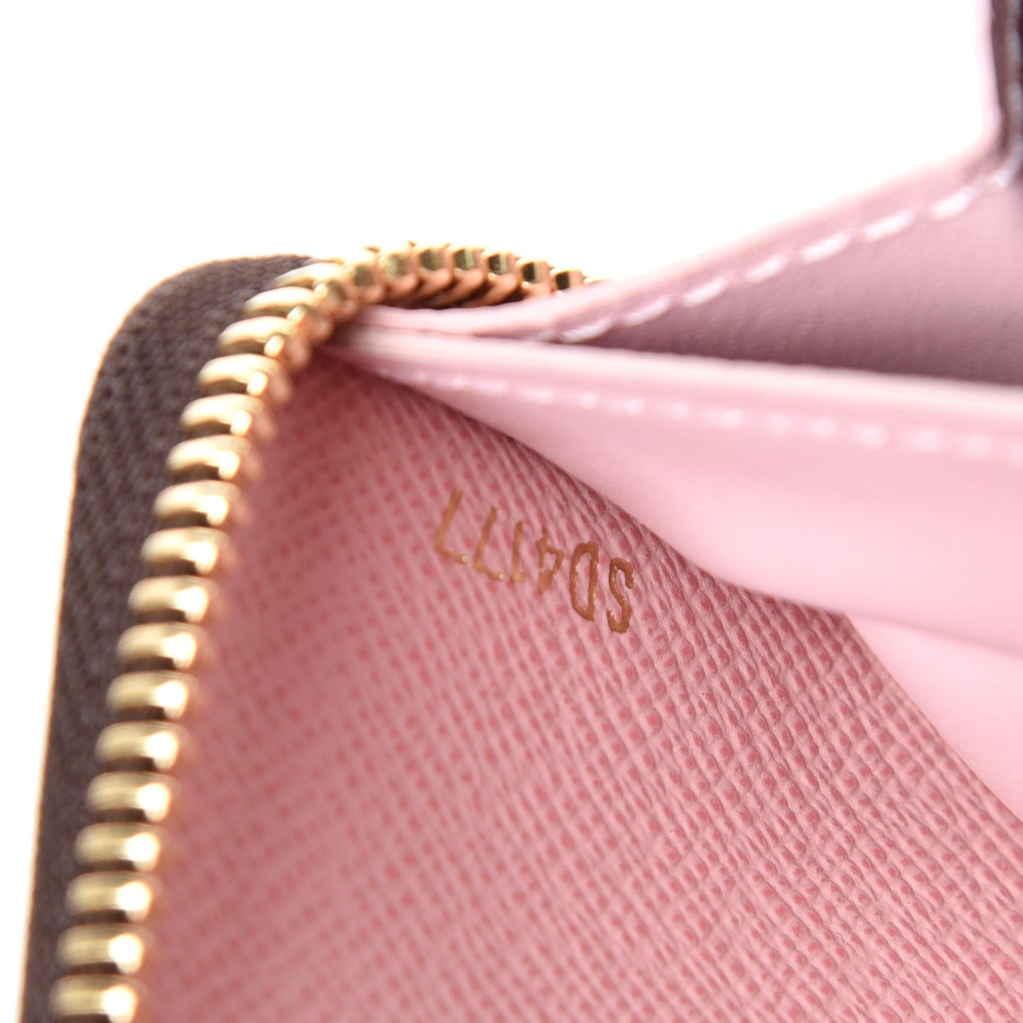Monogram Clemence Wallet Rose Ballerine